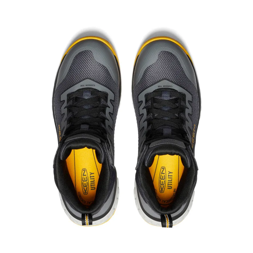 Men's Arvada Mid Work Sneaker (Carbon Toe) | Black/Keen Yellow sold by Keen product image thumbnail 4