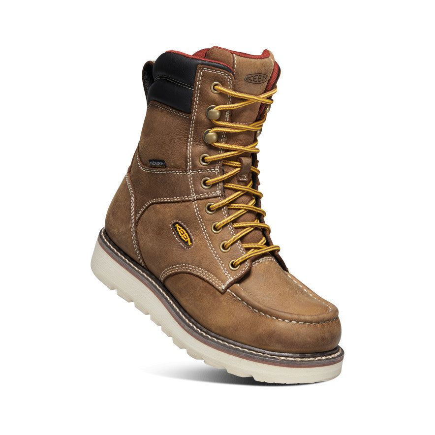 Women's Cincinnati 8" Waterproof Boot (Soft Toe) | Belgian/Sandshell sold by Keen product image thumbnail 3