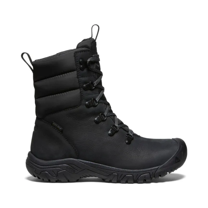 Women's Greta Waterproof Boot  |  Black/Black sold by Keen