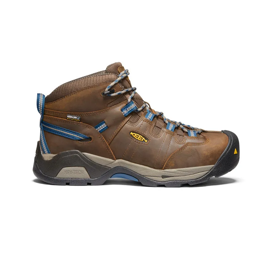 Men's Detroit XT Waterproof Boot (Steel Toe) | Cascade Brown/Orion Blue sold by Keen