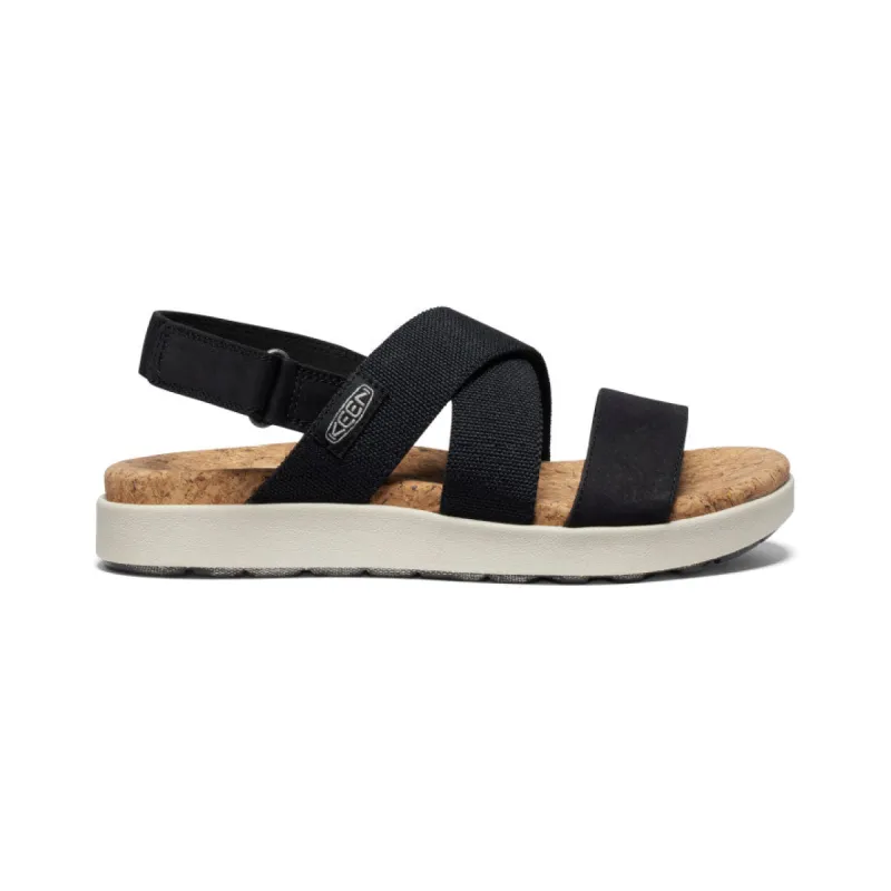 Women's Elle Criss Cross Sandal  |  Black/Birch sold by Keen