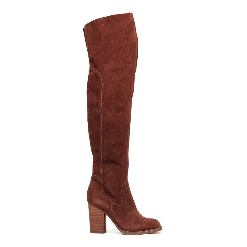 Logan Coffee Over The Knee Boots sold by Kelsi Dagger