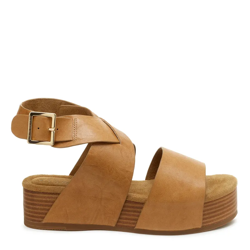 Dunes Tan Ankle Platform Sandals sold by Kelsi Dagger