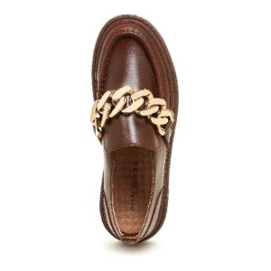 Pulse Brown Leather Loafers sold by Kelsi Dagger