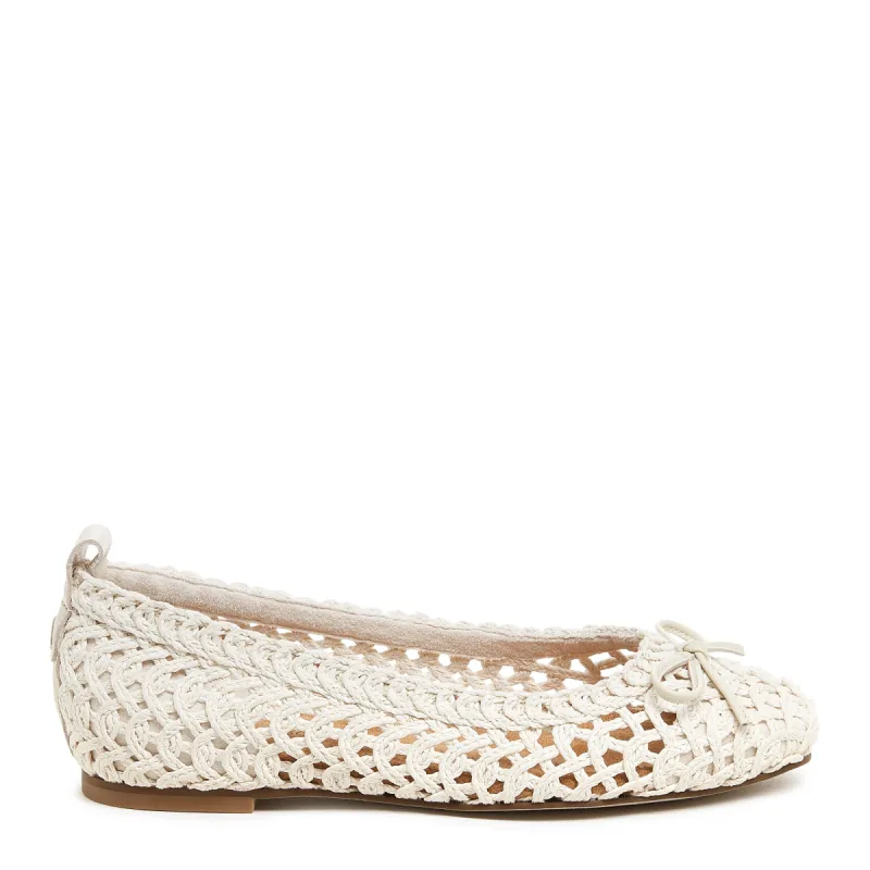 Frankie Ivory Crochet Ballet Flats sold by Kelsi Dagger