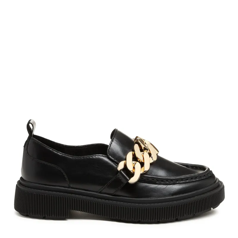 Pulse Black Leather Loafers sold by Kelsi Dagger
