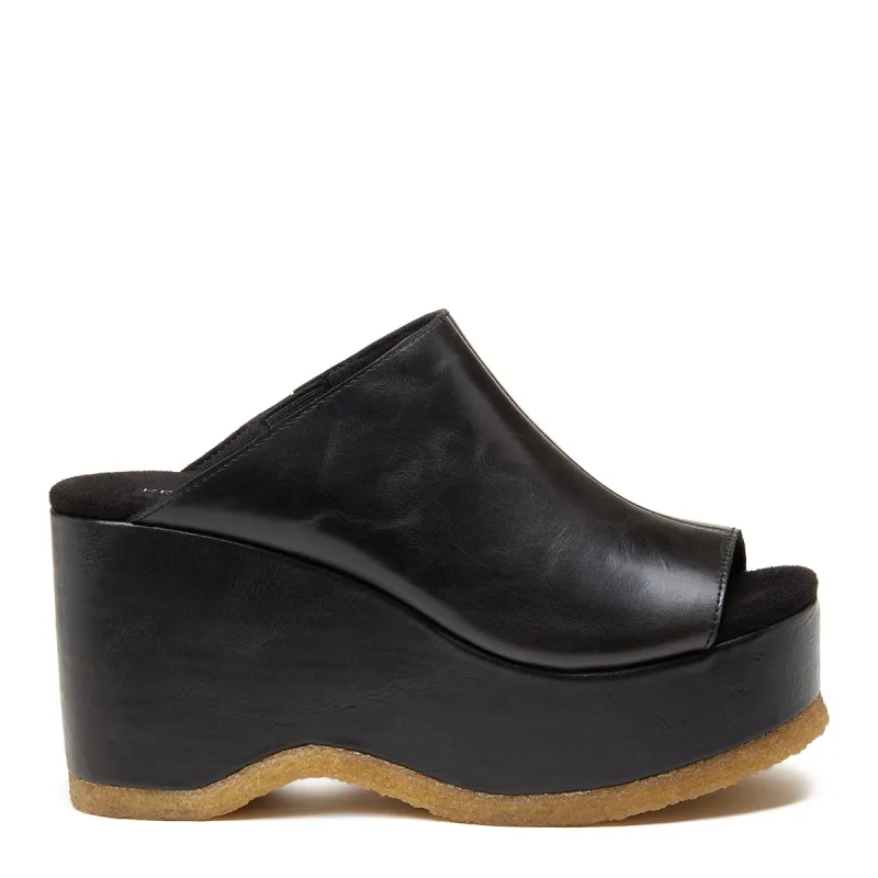 Rowan Black Leather Platform Sandals sold by Kelsi Dagger