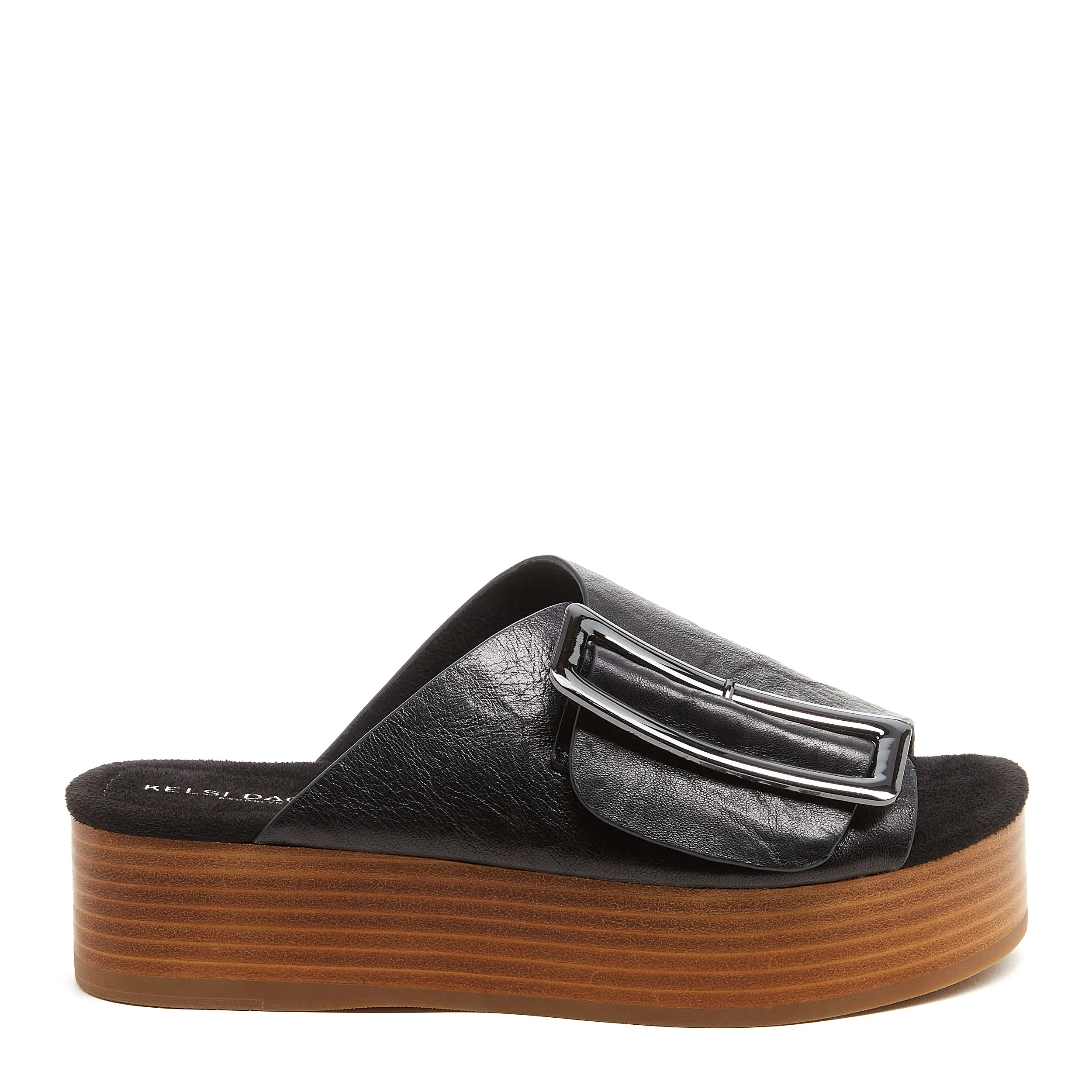 Dover Black Distressed Platform Sandals sold by Kelsi Dagger