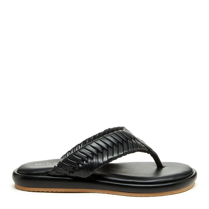 Tidal Black Braided Thong Sandals sold by Kelsi Dagger