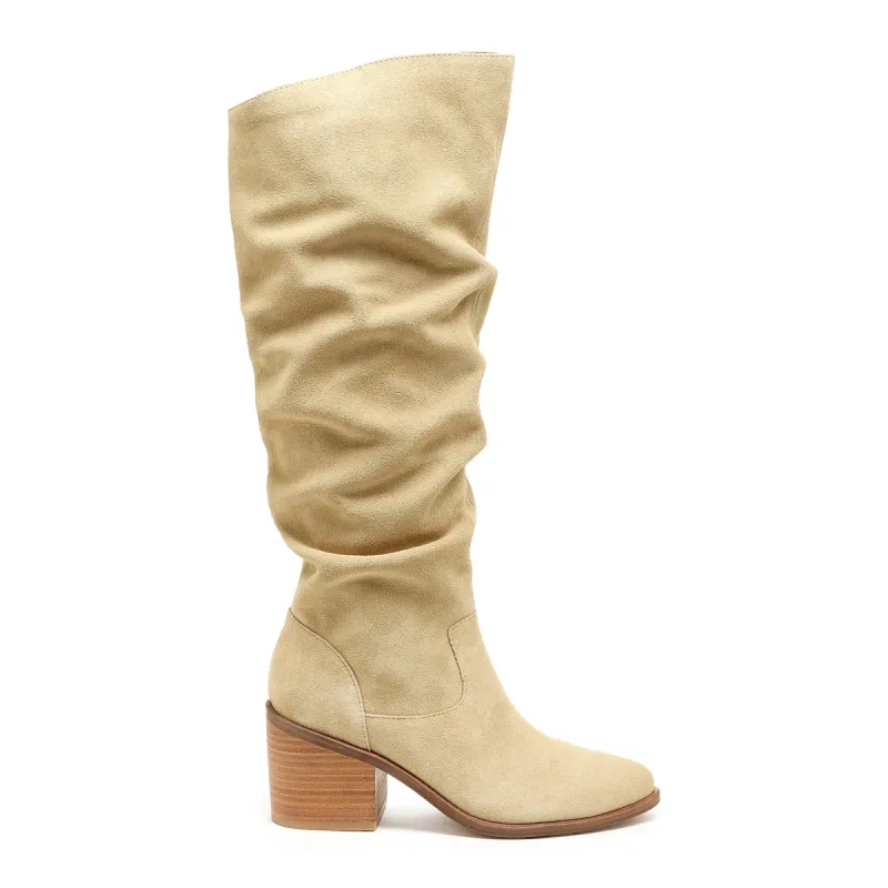 Easton Fawn Suede Slouchy Boots sold by Kelsi Dagger