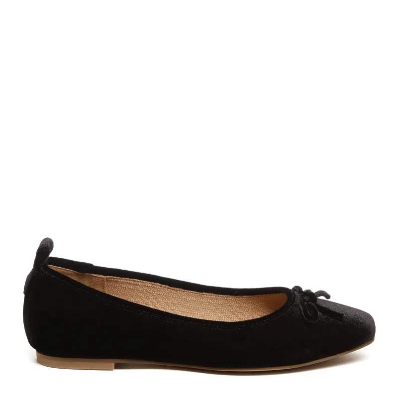 Frankie Black Velvet Ballet Flats sold by Kelsi Dagger
