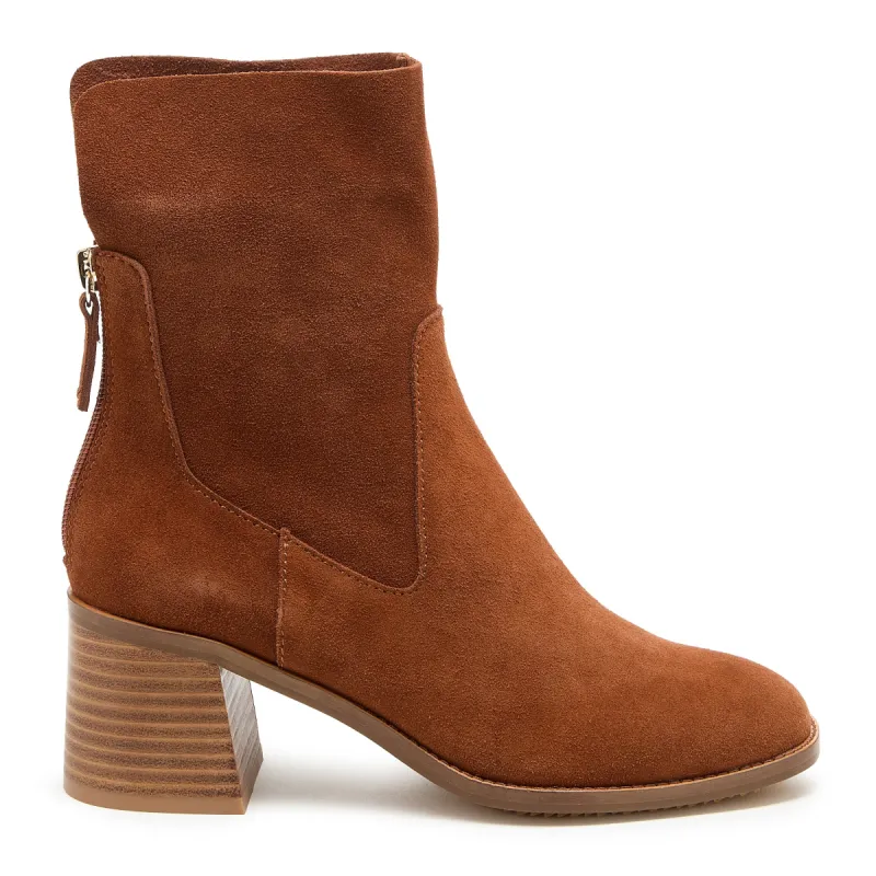 Island Hickory Suede Wide Width Booties sold by Kelsi Dagger
