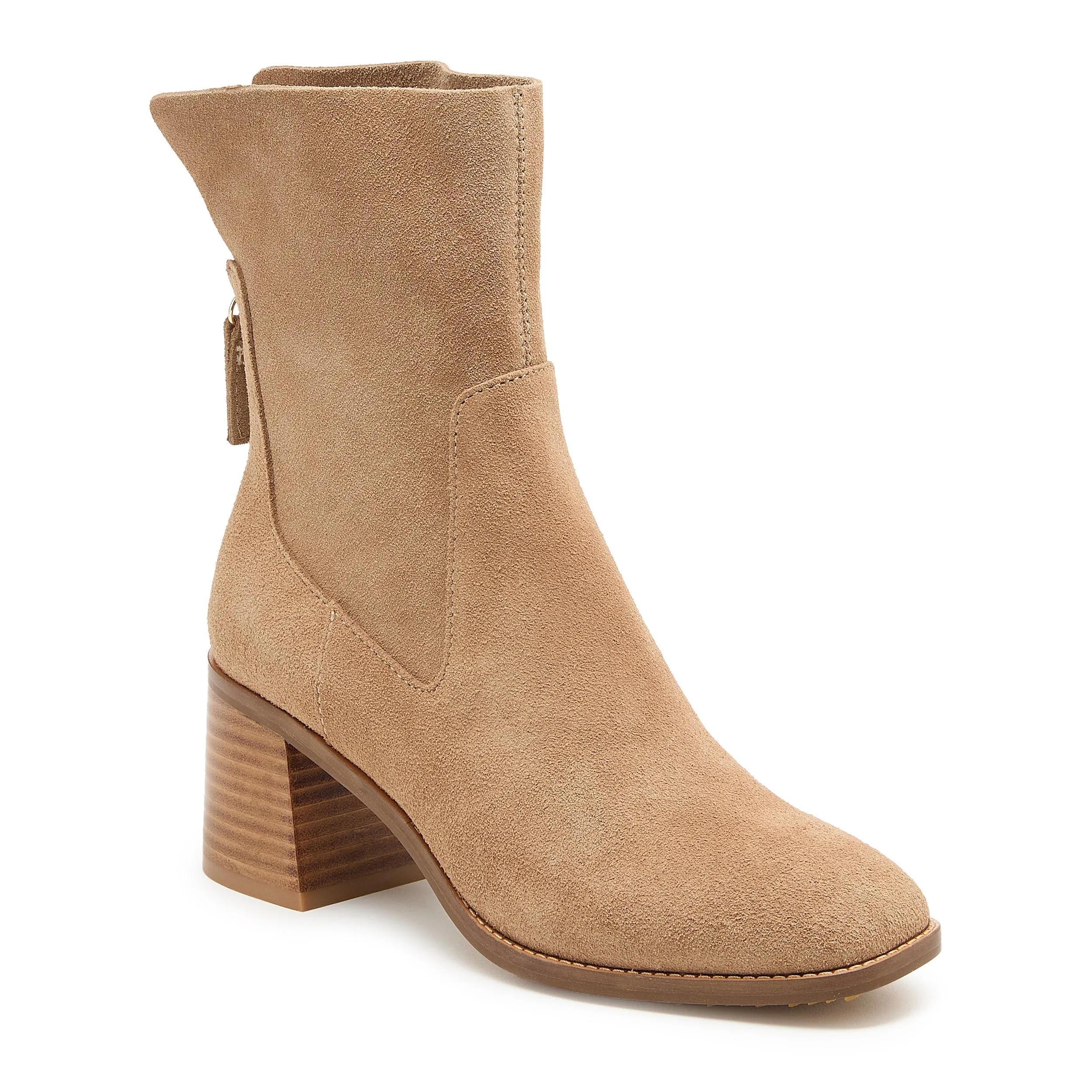 Island Almond Suede Wide Width Booties sold by Kelsi Dagger product image thumbnail 2