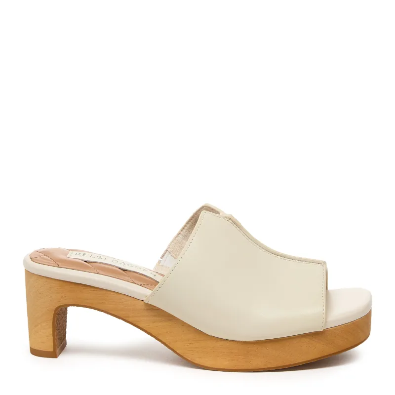 Ryan Ivory Platform Slide Sandal sold by Kelsi Dagger