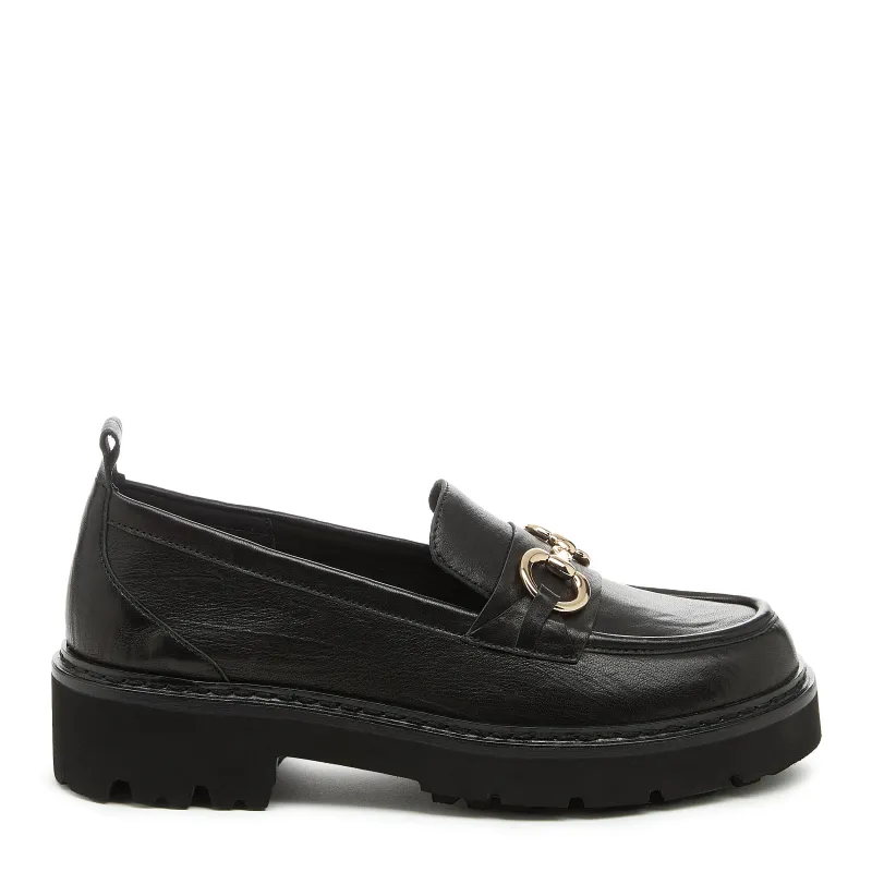 Jemmie Black Lug Loafer sold by Kelsi Dagger