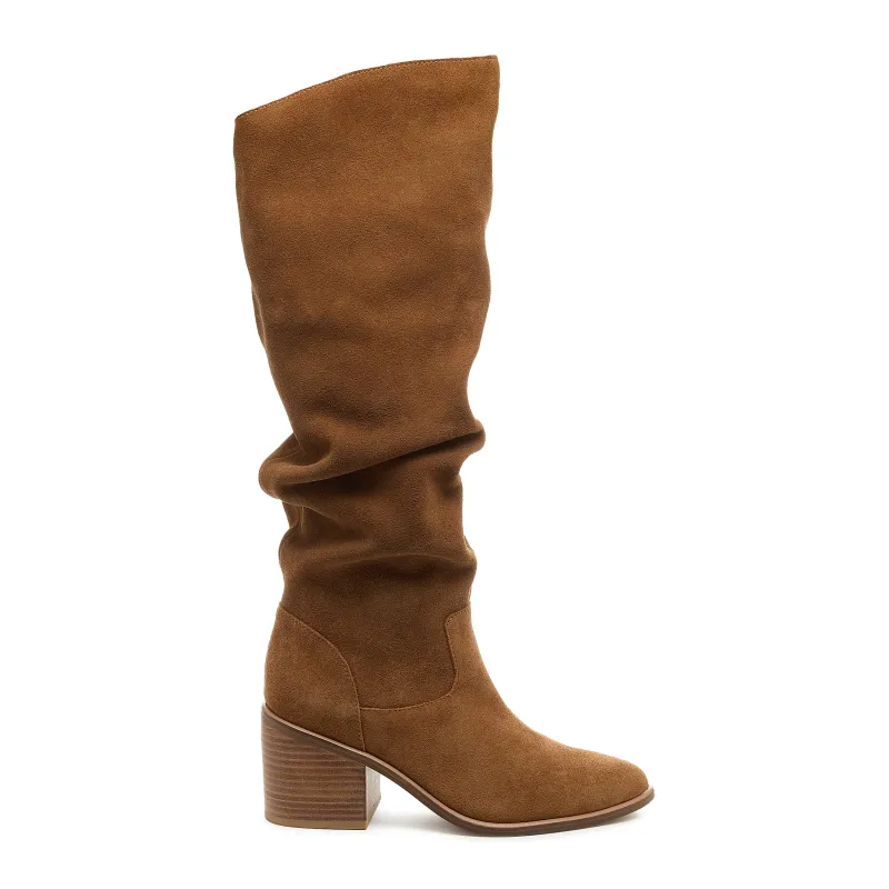Easton Honey Suede Slouchy Boots sold by Kelsi Dagger