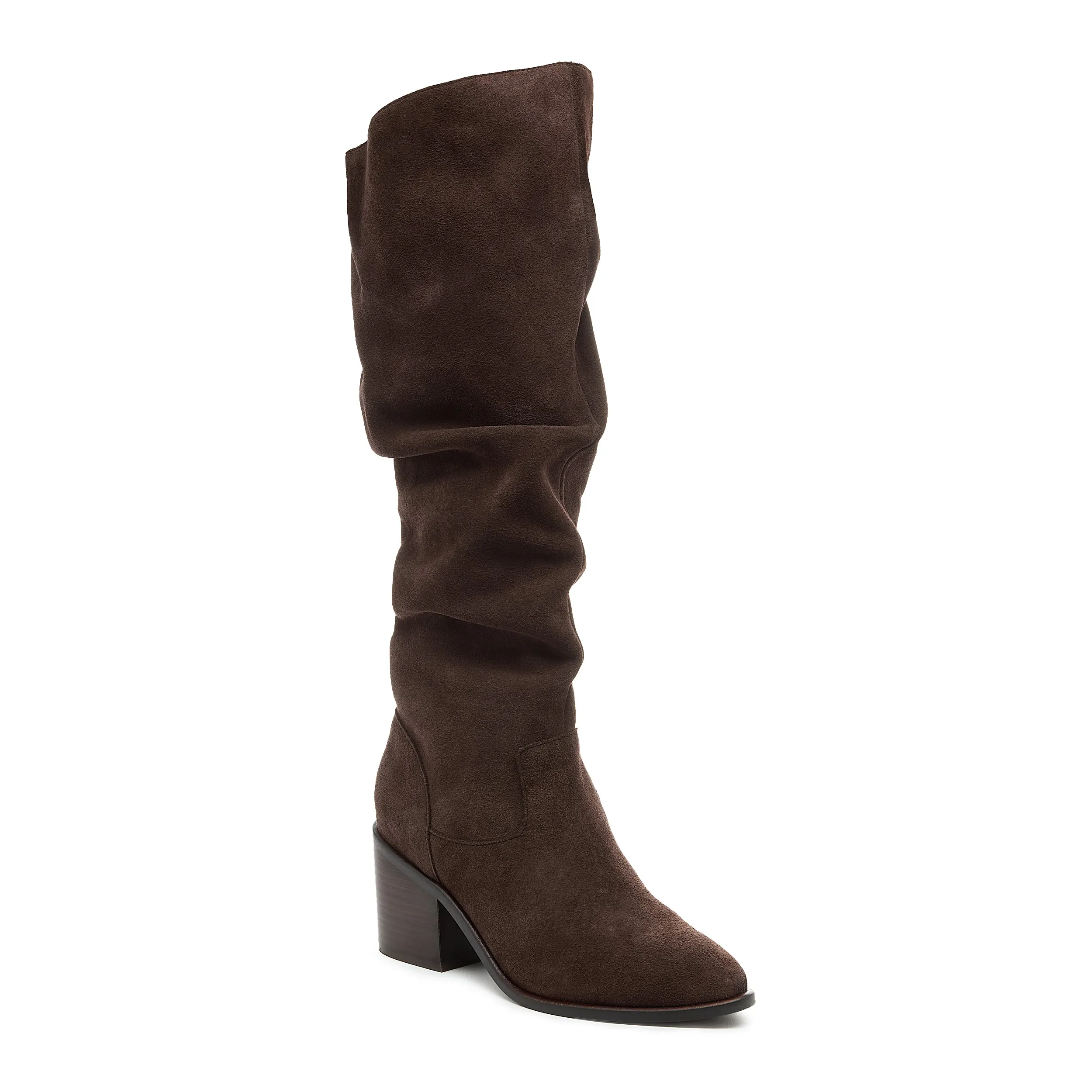 Easton Cacao Suede Slouchy Boots sold by Kelsi Dagger product image thumbnail 2