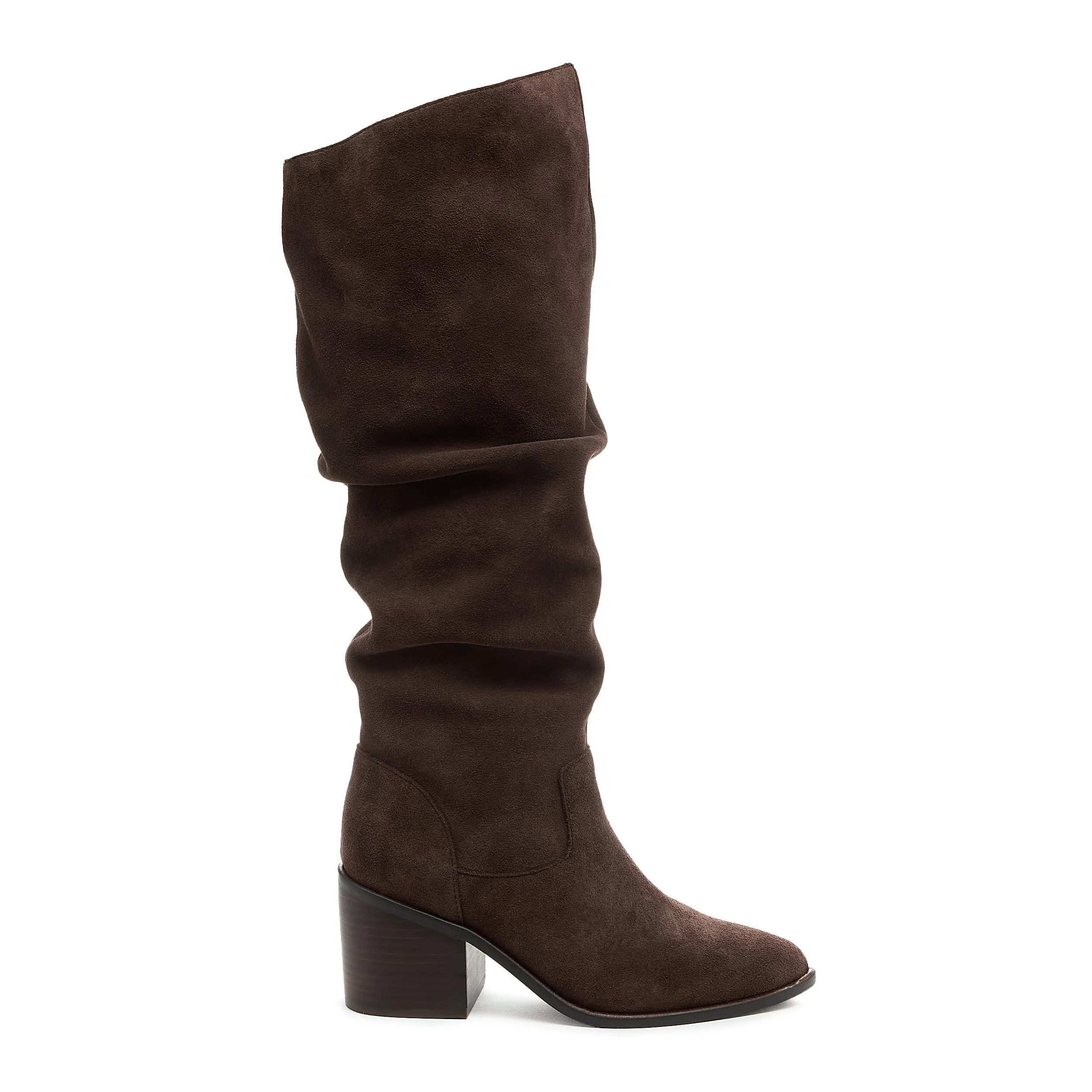 Easton Cacao Suede Slouchy Boots sold by Kelsi Dagger