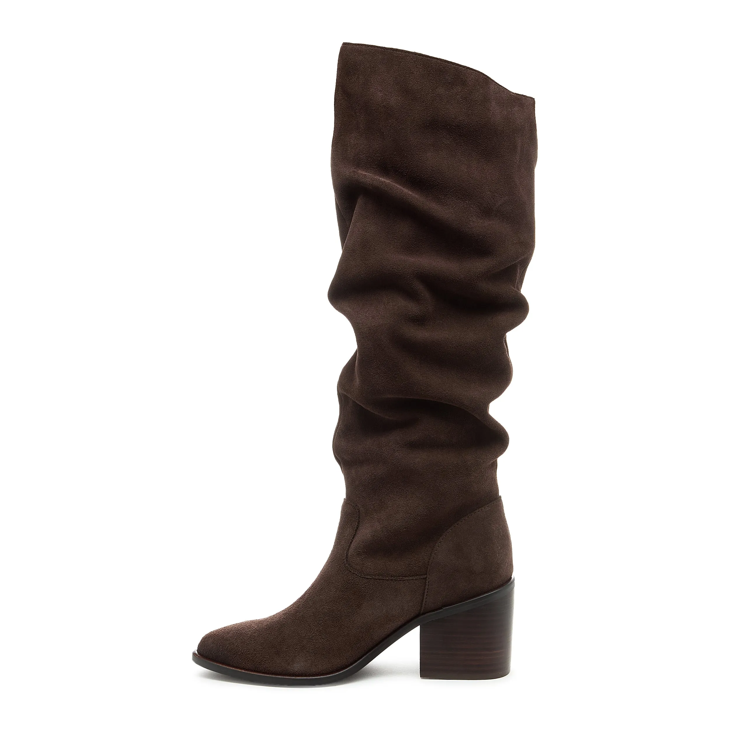 Easton Cacao Suede Slouchy Boots sold by Kelsi Dagger product image thumbnail 4