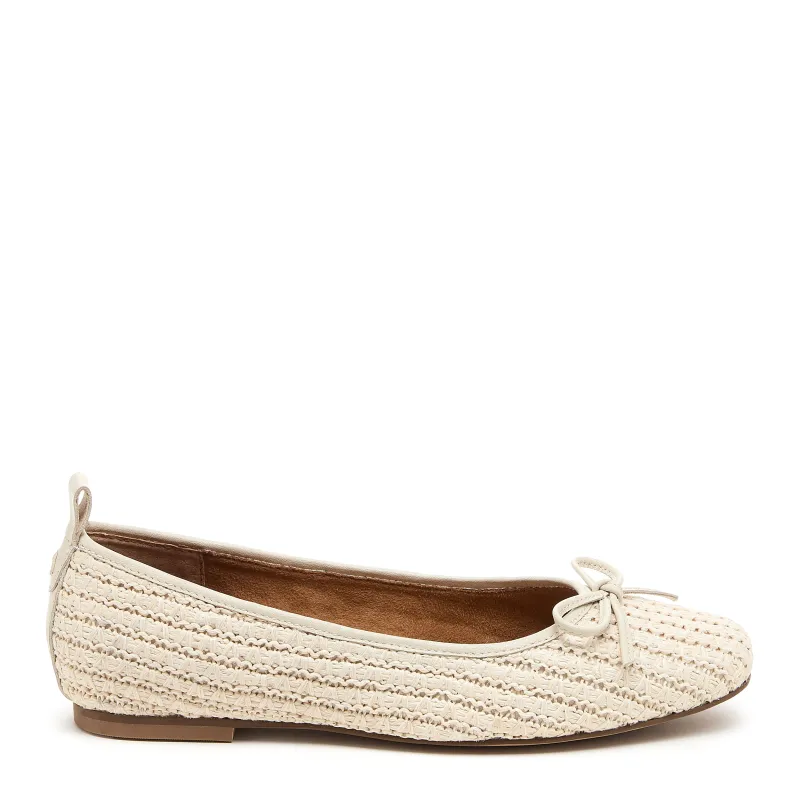 Frankie Salt Raffia Ballet Flats sold by Kelsi Dagger