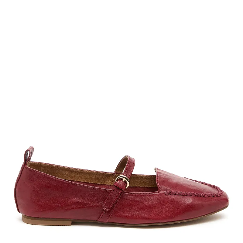 Ferry Raspberry Mary Jane Flat made by Kelsi Dagger