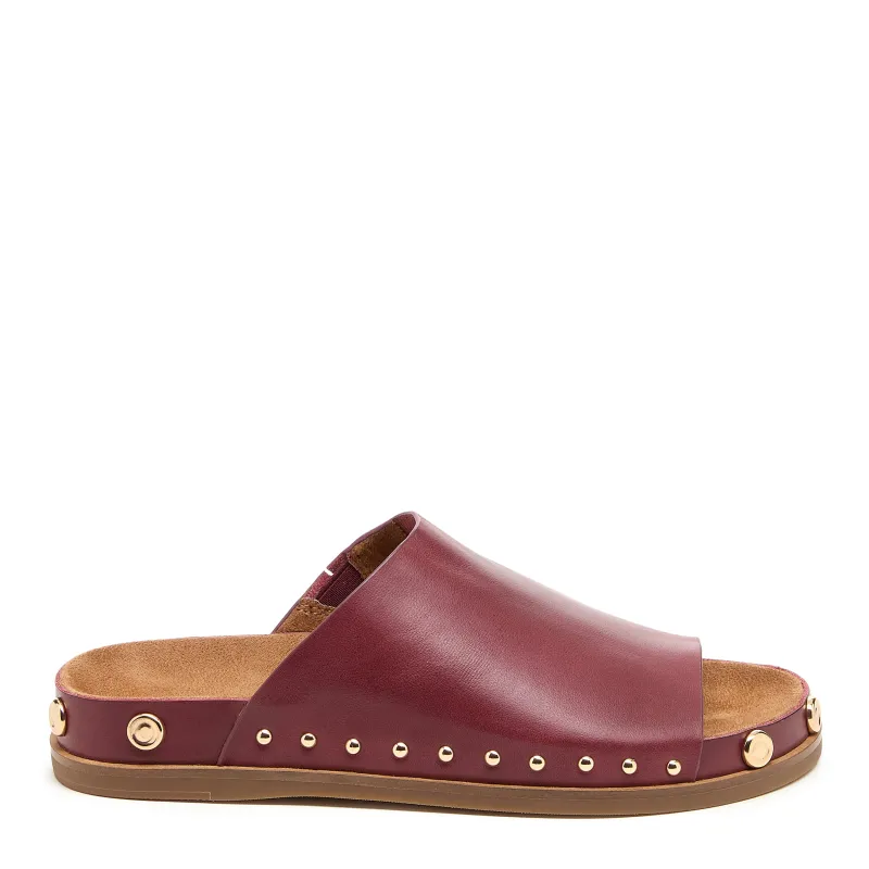 Squish Raspberry Studded Slide Sandals made by Kelsi Dagger