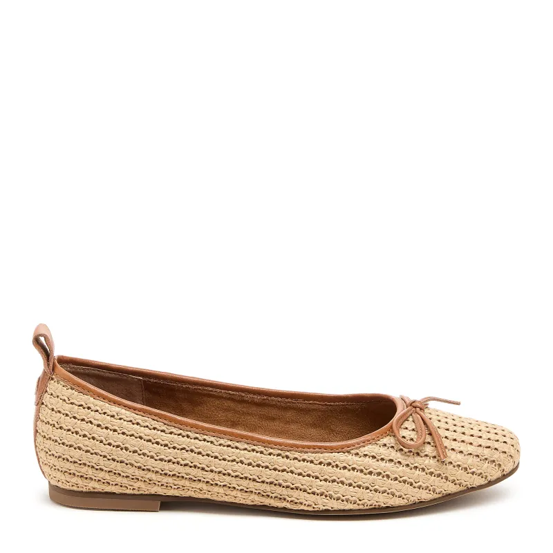 Frankie Natural Raffia Ballet Flats sold by Kelsi Dagger