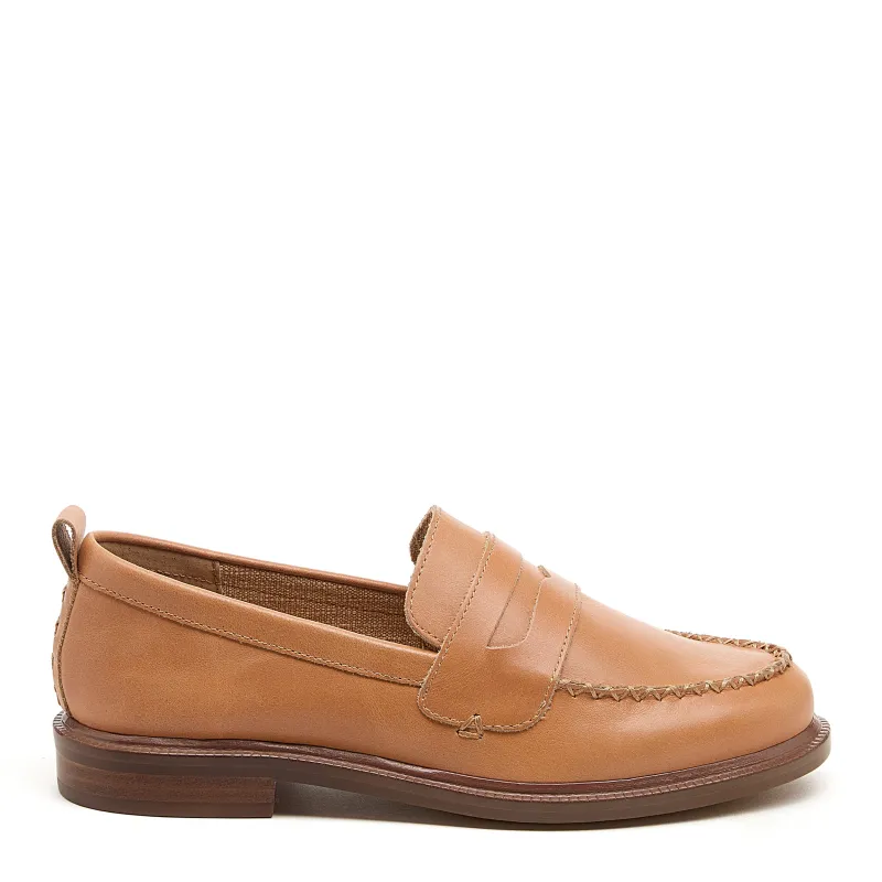 Lens Cookie Dough Leather Loafers made by Kelsi Dagger