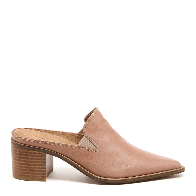 Mason Pale Pink Pointed Toe Mules made by Kelsi Dagger