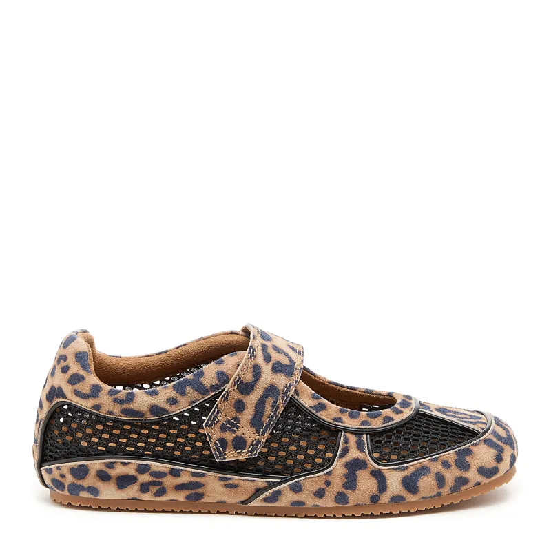 Swish Leopard Mary Jane Sneaker made by Kelsi Dagger