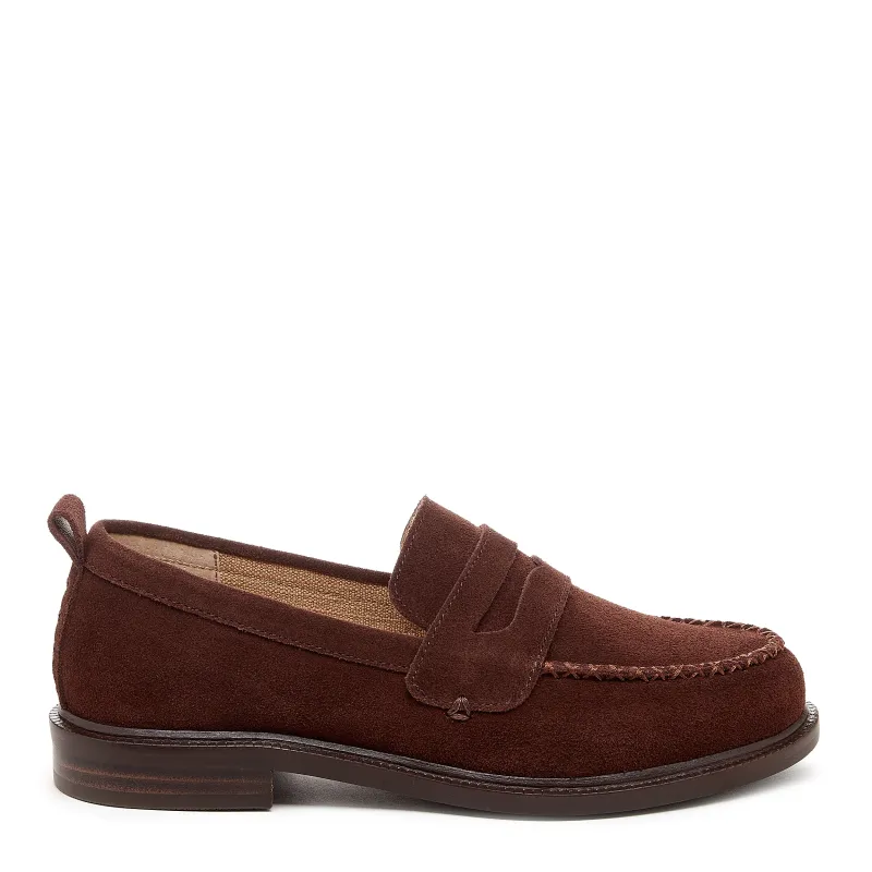 Lens Warm Brown Suede Loafer made by Kelsi Dagger