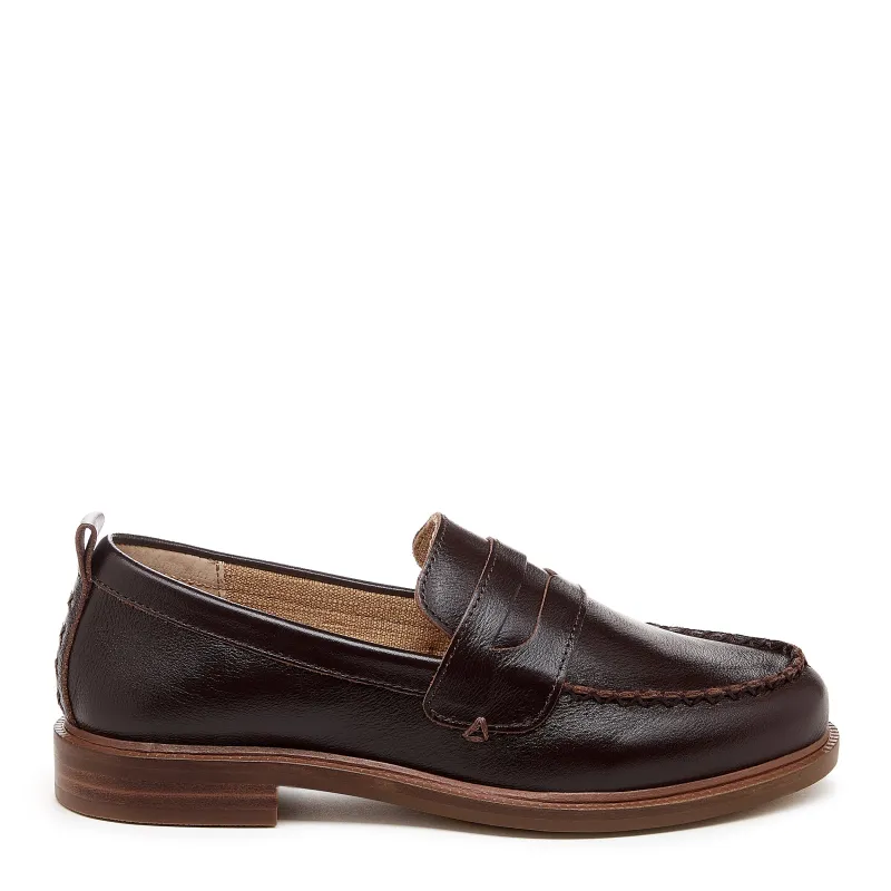 Lens Warm Brown Leather Loafers made by Kelsi Dagger