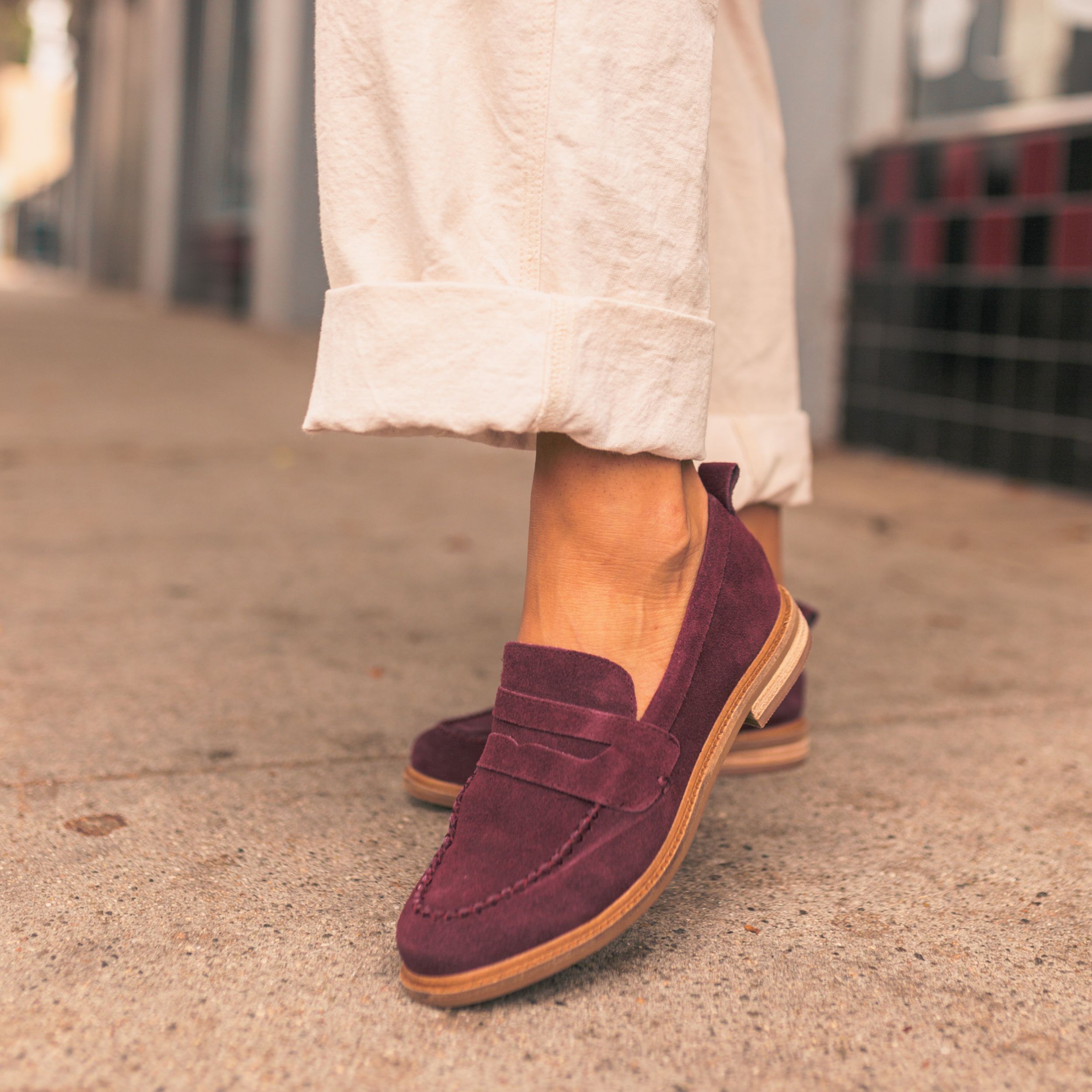 Lens Garnet Suede Loafers sold by Kelsi Dagger product image thumbnail 2