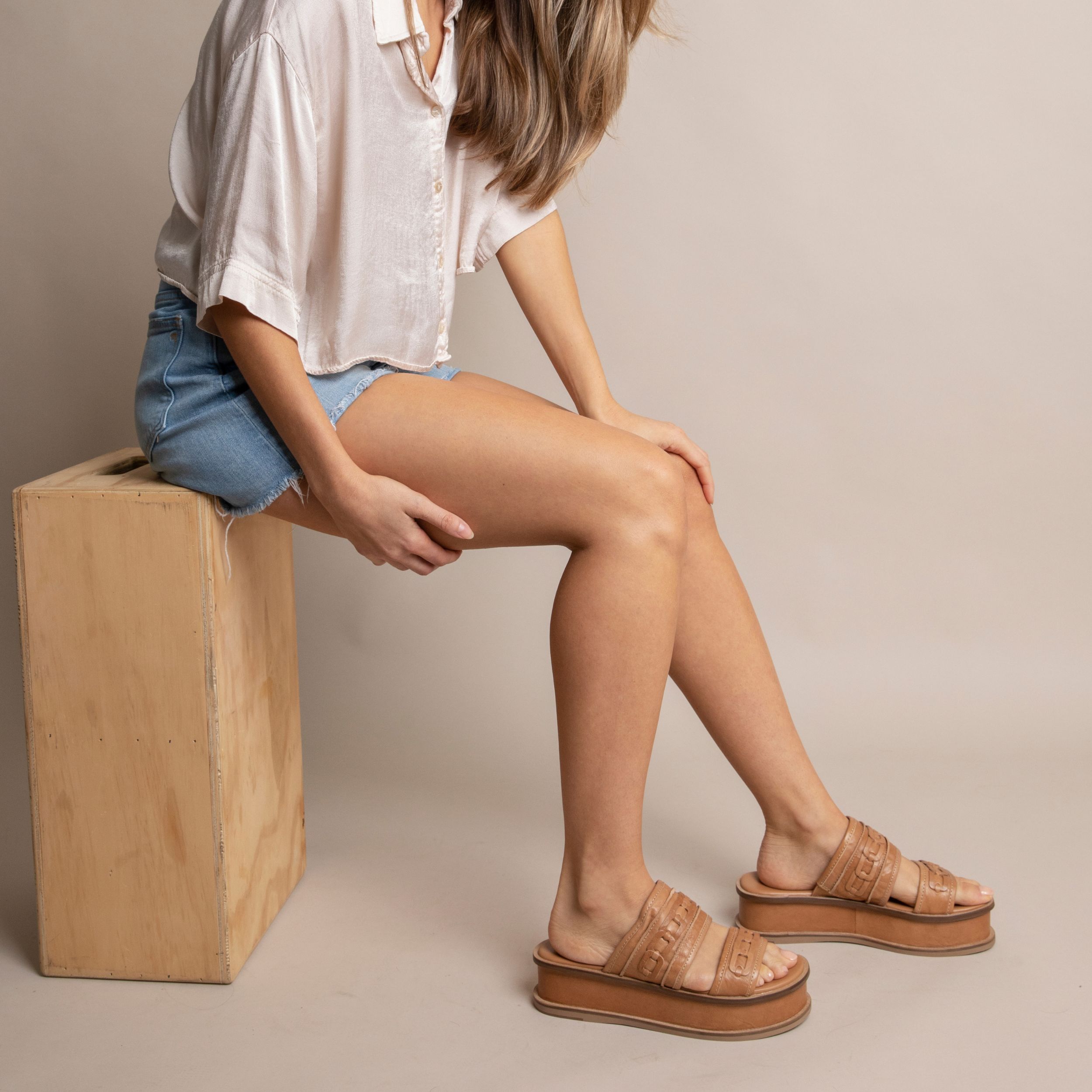 Drift Tan Platform Sandals sold by Kelsi Dagger product image thumbnail 5