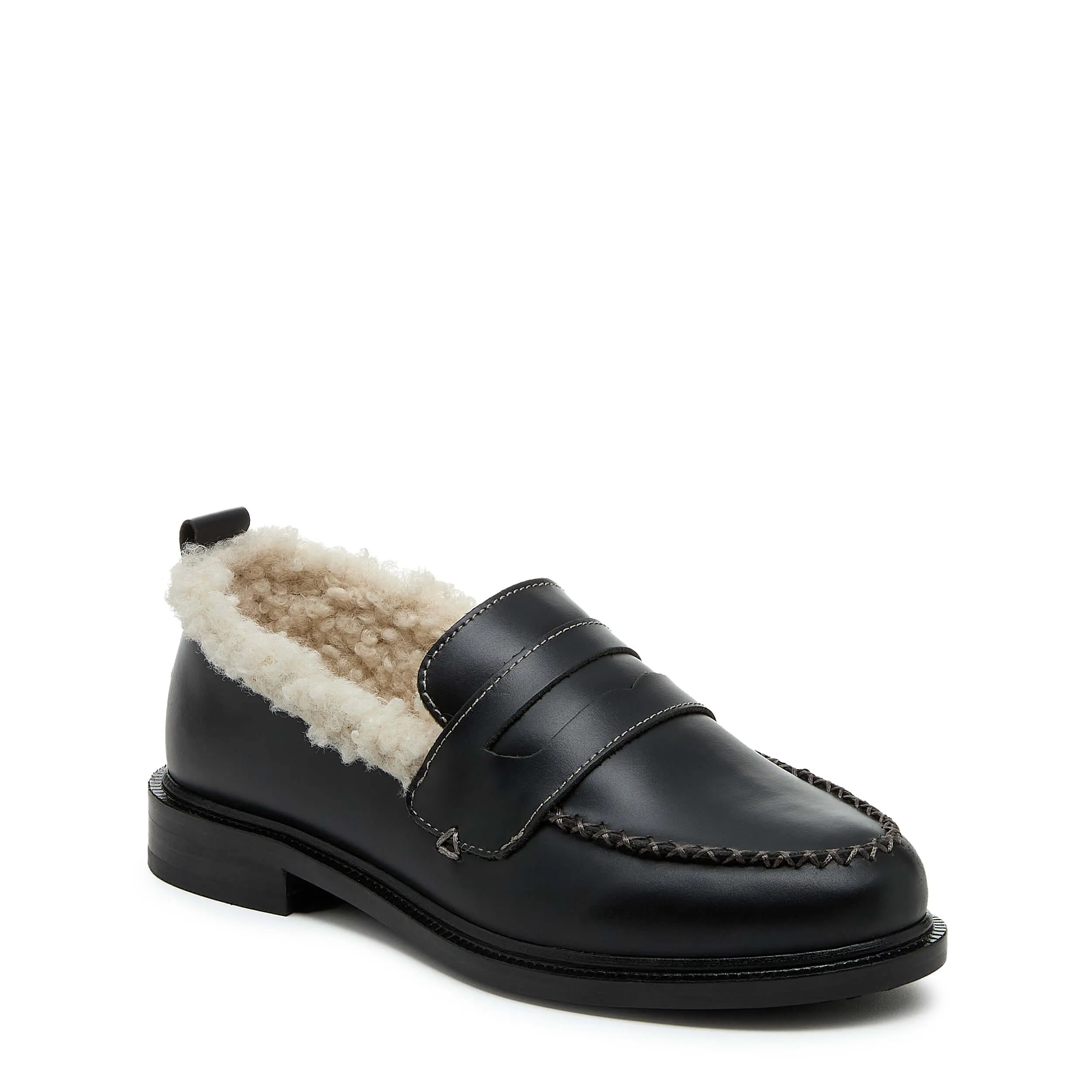 Lens Black Shearling Loafers sold by Kelsi Dagger product image thumbnail 2