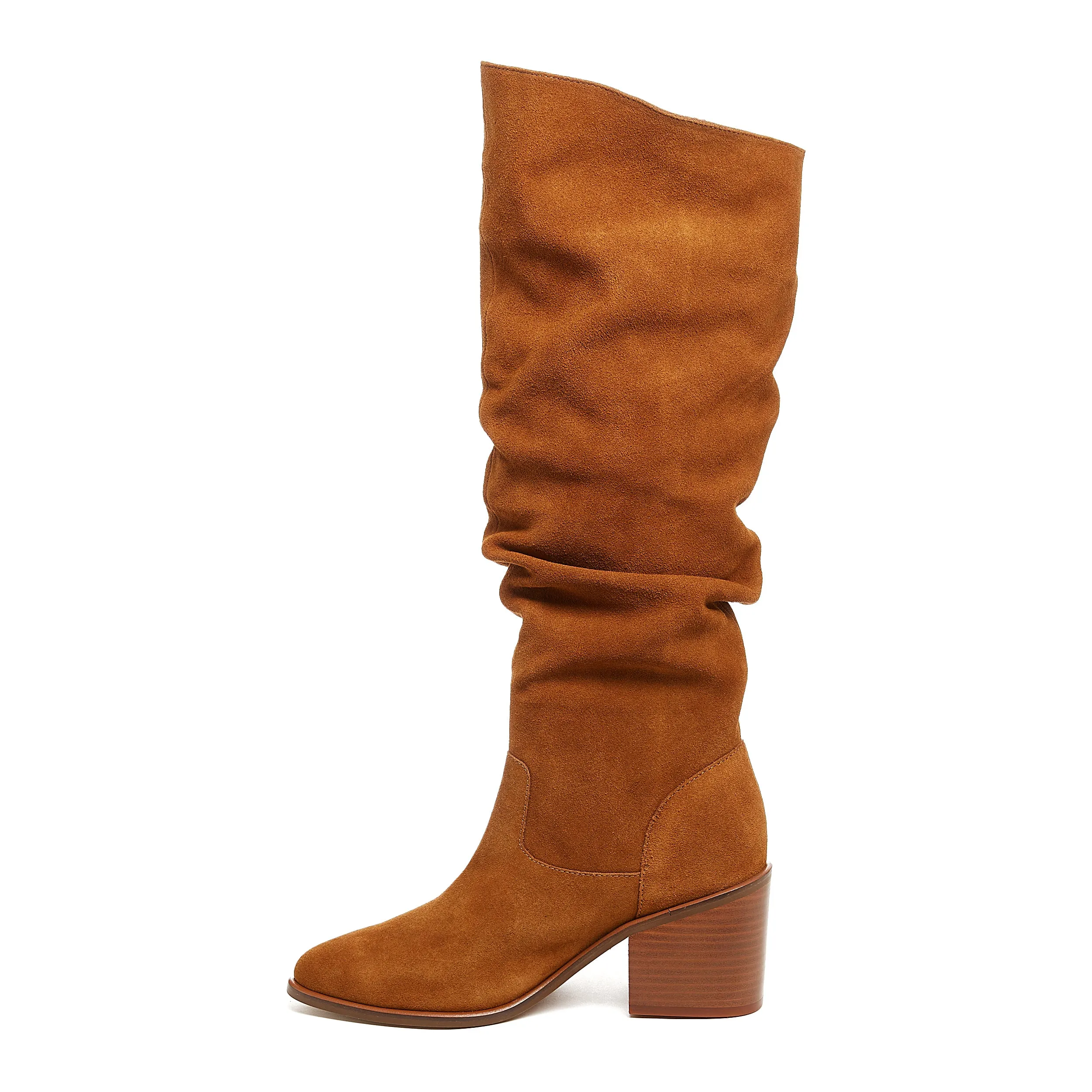 Easton Cognac Suede Slouchy Boots sold by Kelsi Dagger product image thumbnail 4