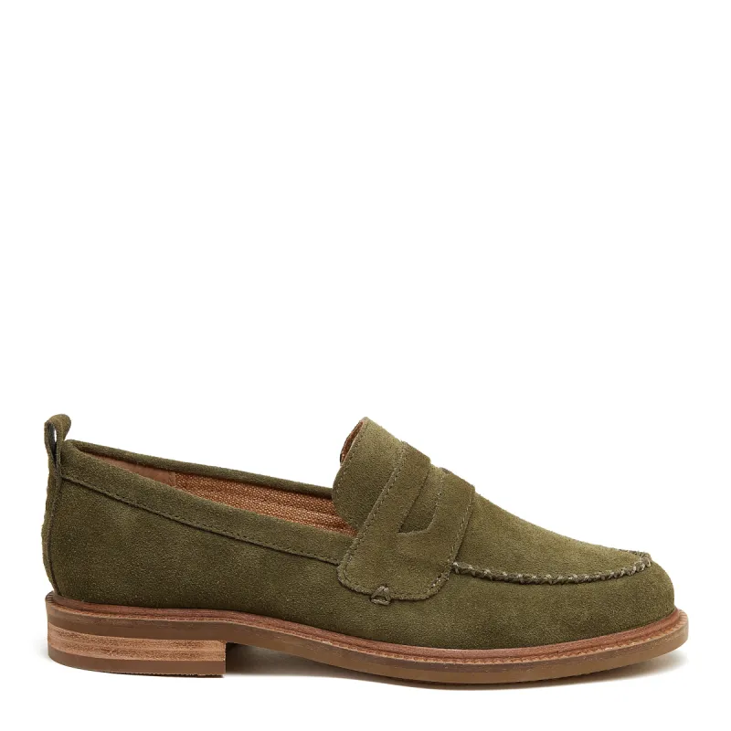 Lens Olive Wide Width Loafers sold by Kelsi Dagger