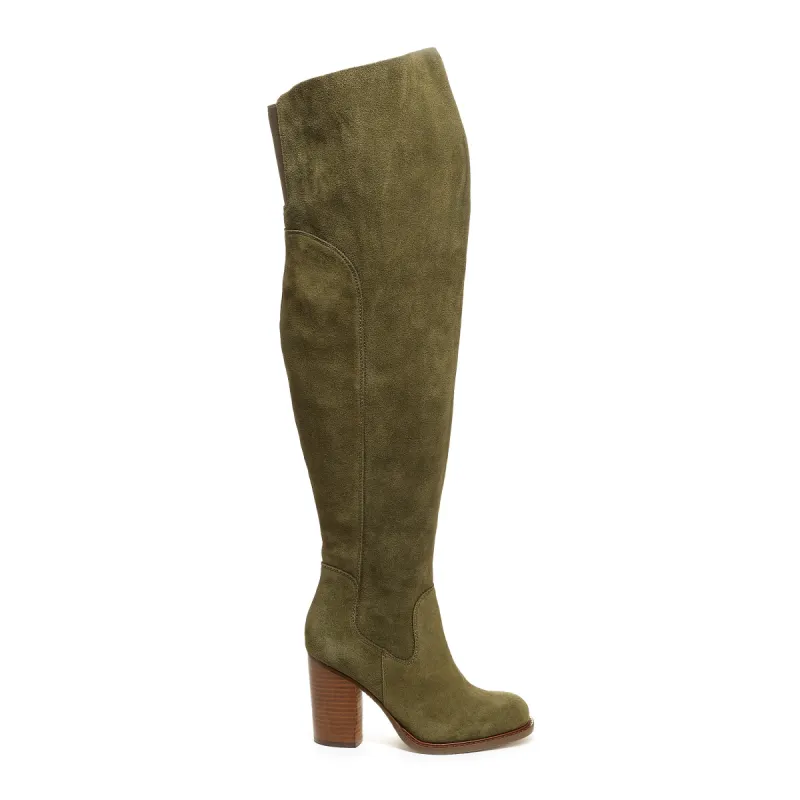Logan Olive Wide Calf Boots sold by Kelsi Dagger