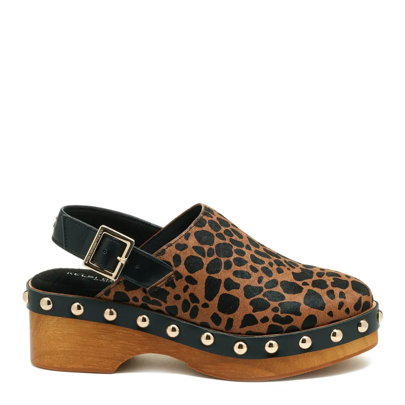 Warehouse Leopard Slingback Clog sold by Kelsi Dagger