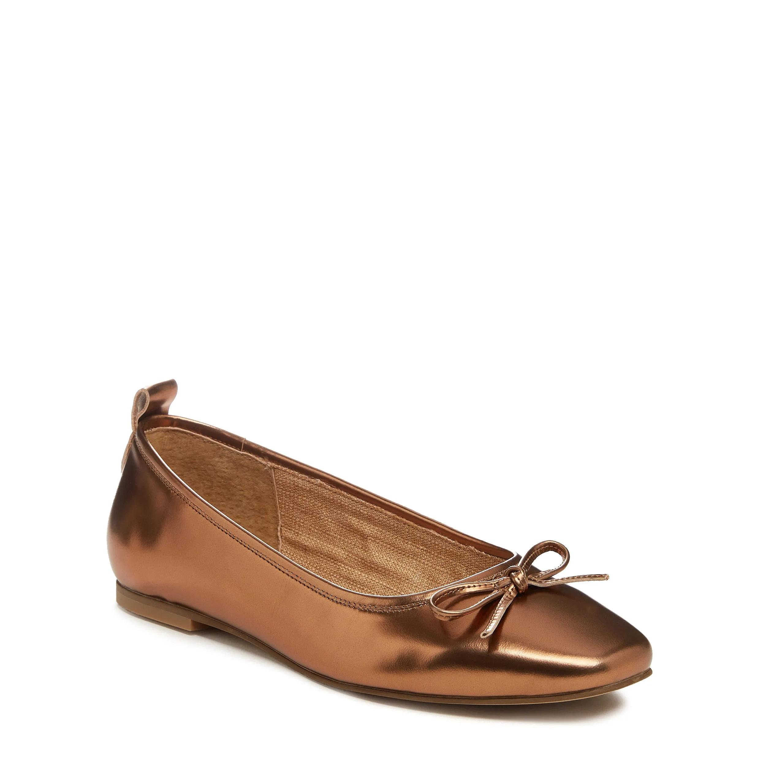 Frankie Cognac Metallic Ballet Flats sold by Kelsi Dagger product image thumbnail 3