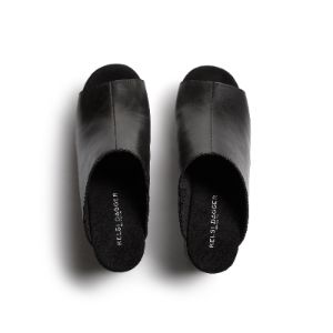 Rowan Black Leather Platform Sandals sold by Kelsi Dagger