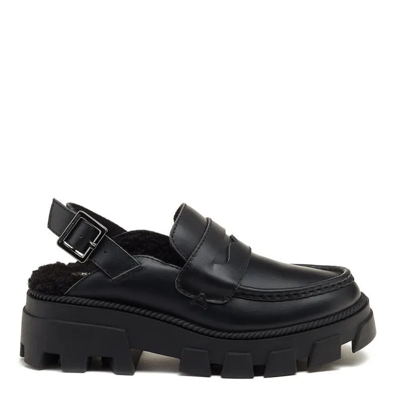 Bowery Black Lug Sole Loafer sold by Kelsi Dagger