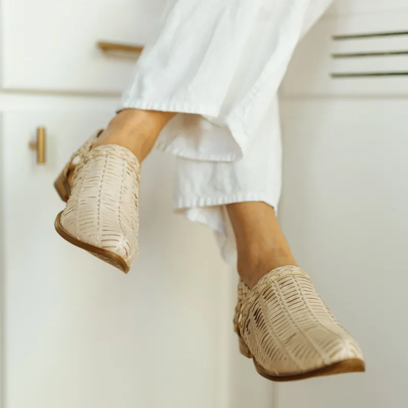 Spencer Macaroon Woven Flat sold by Kelsi Dagger