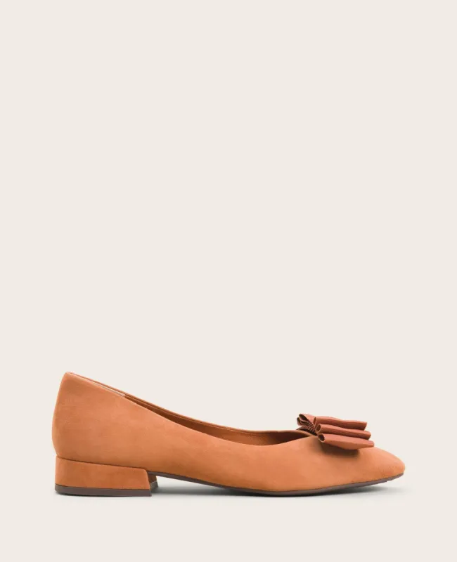 Atlas Suede Bow Flat sold by Kenneth Cole