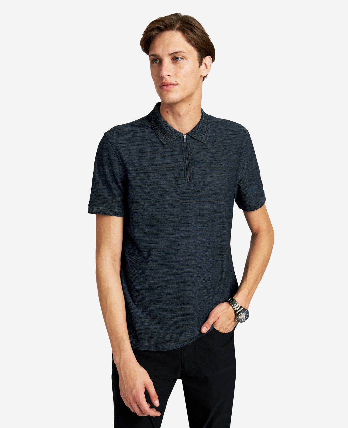 Knit Zip Polo sold by Kenneth Cole