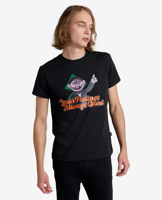 Sesame Street Adult The Count Organic T-Shirt sold by Kenneth Cole