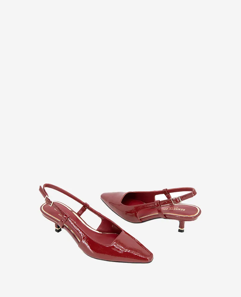 Martha Patent Slingback Kitten Heel sold by Kenneth Cole product image thumbnail 2