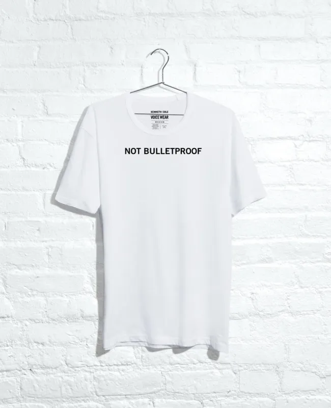 Site Exclusive! Not Bulletproof T-Shirt black sold by Kenneth Cole