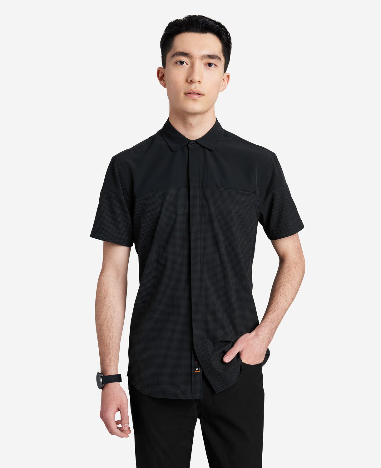Stretch Short Sleeve Button-Down Shirt sold by Kenneth Cole product image thumbnail 4