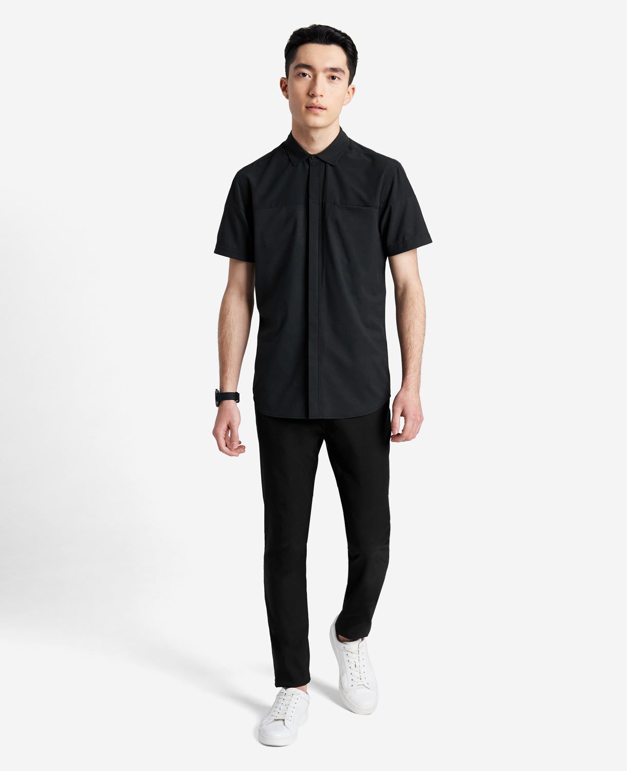 Stretch Short Sleeve Button-Down Shirt sold by Kenneth Cole product image thumbnail 2